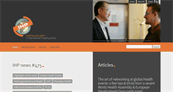 Desktop Screenshot of internationalhealthpolicies.org